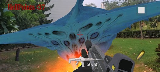 Hellscape AR combat gameplay